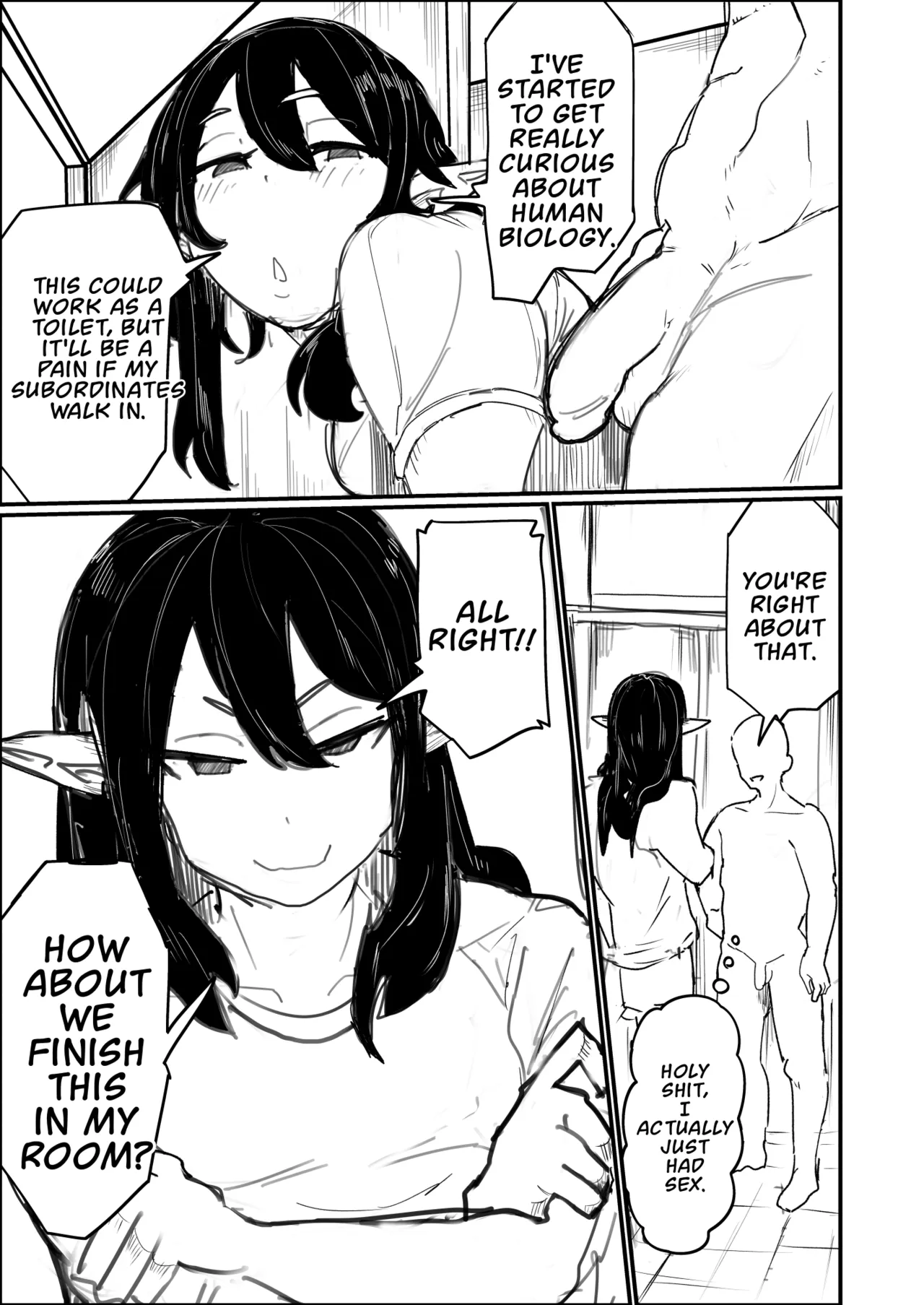 Tensei Shitara Dosukebe Osu Elf ga Erosugite Homo ni Naru Hanashi page 12 full