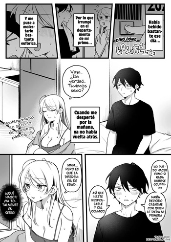 [Yurishima Shiro] Itoko to Ukkari Kankei o Mocchata OL-san | Una oficinista que por accidente tuvo sexo con su primo [Spanish] cover