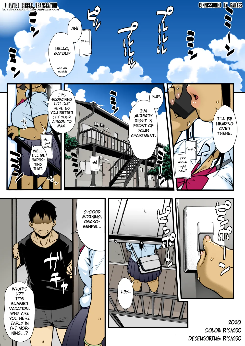 Natsu no Senpai no Oshiri Sin censura page 2 full