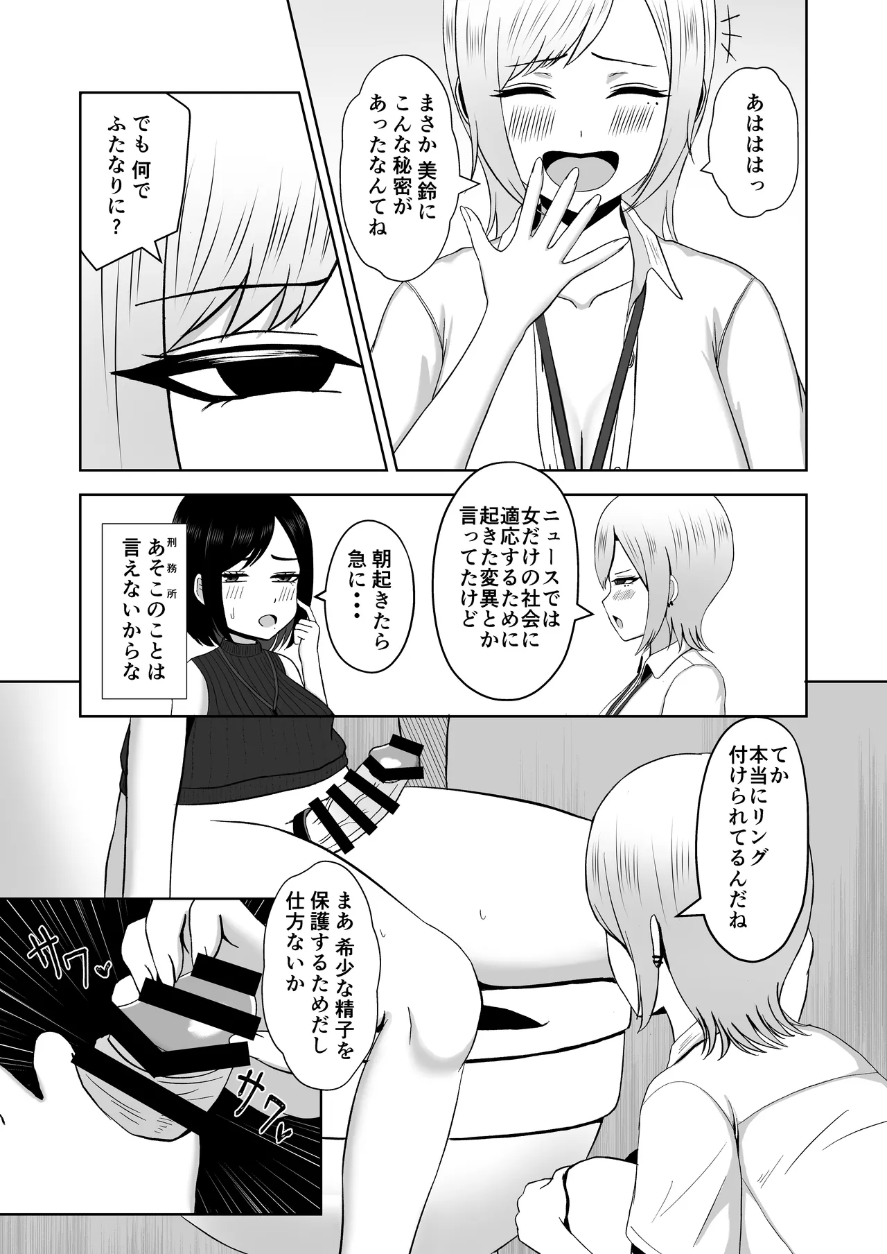 Futanari Sakusei Keimusho 2 Shusshogo, Barikyari Onna ni Natta Watashi wa Futanari Chinpo no Kairaku de Ochiteiku page 11 full