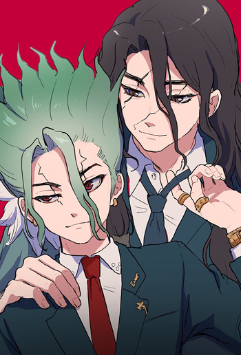 [Sakashima] TsukaSen Log (Dr.STONE) cover