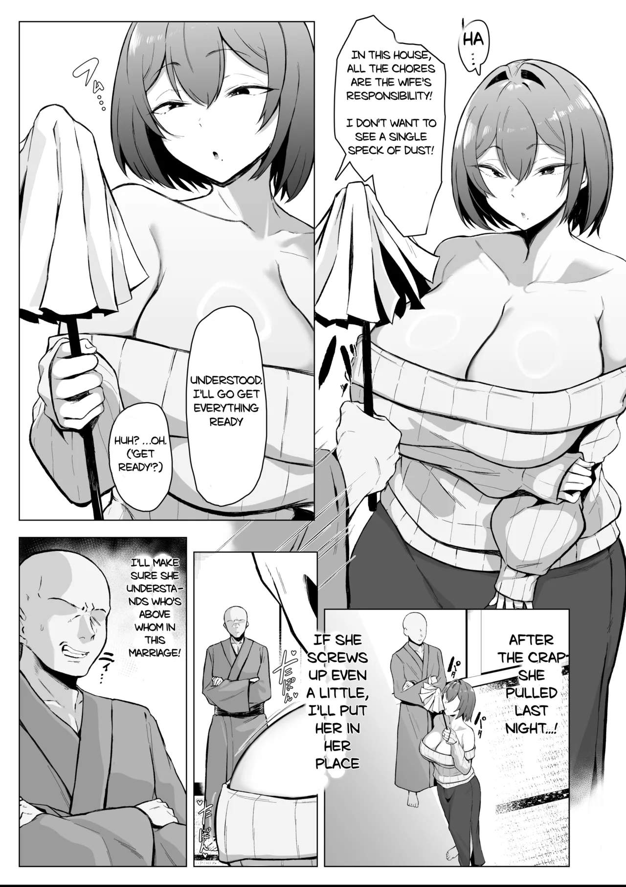 The gloomy housewife puts her domineering husband in his place page 12 full