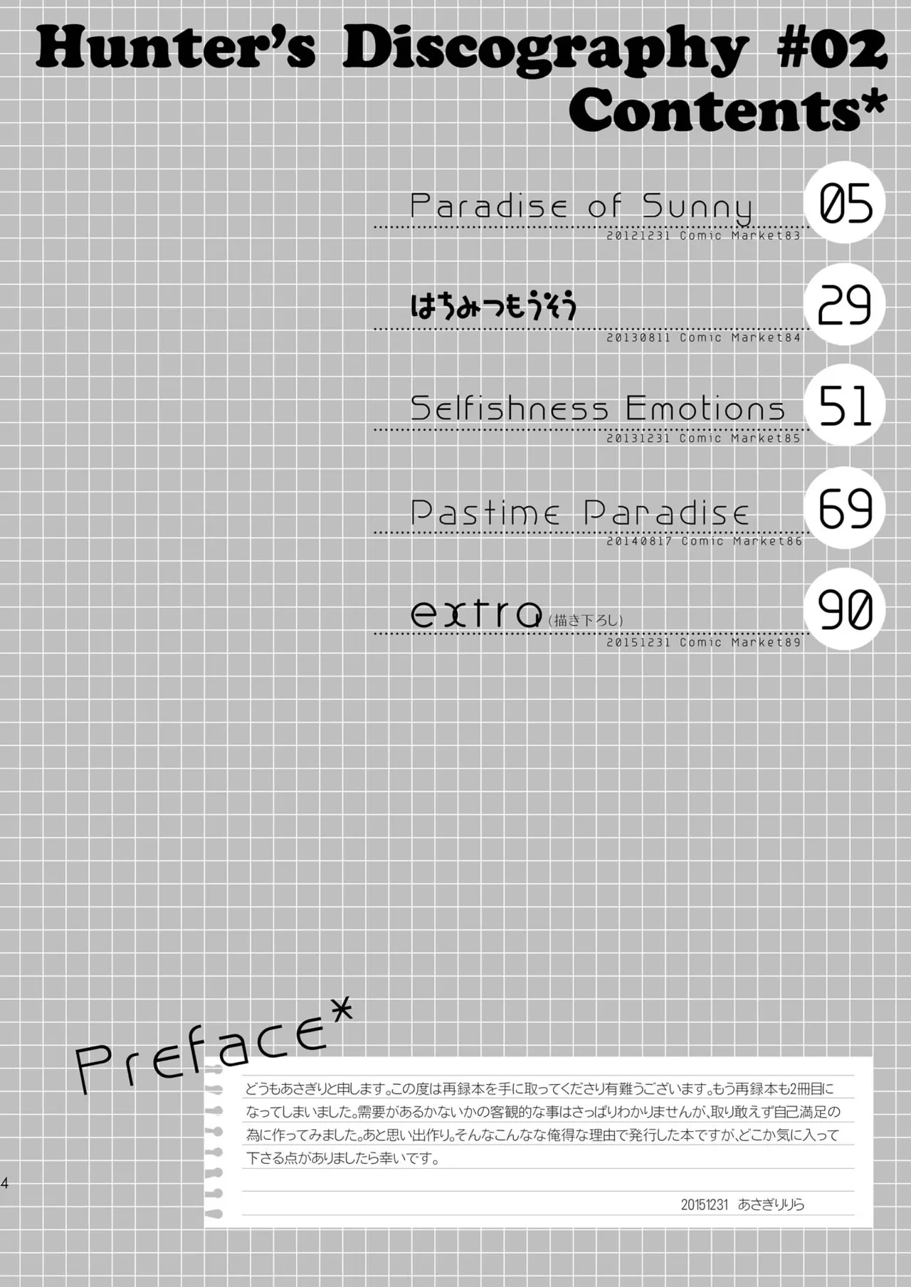 Hunter's Discography#2 page 4 full