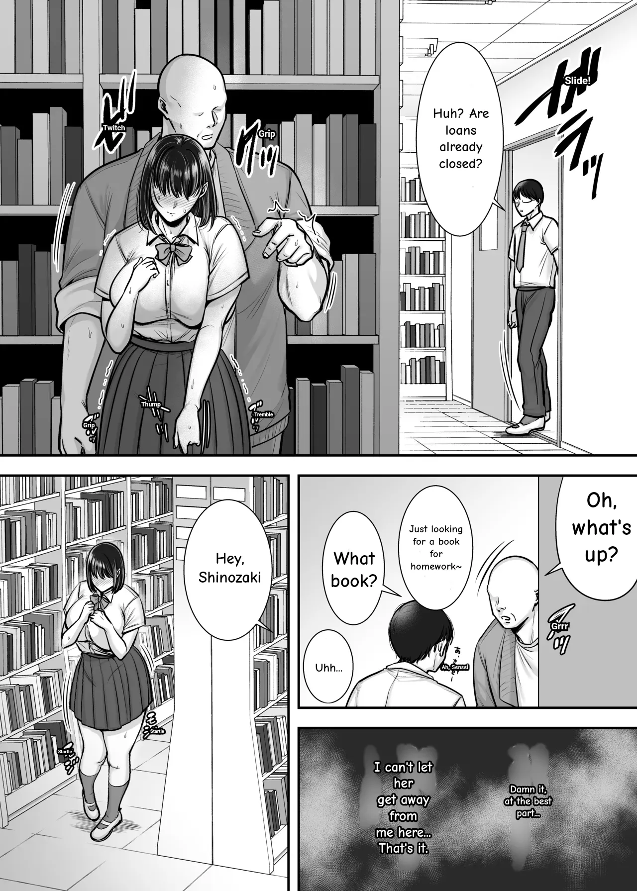 The Busty Literature Girl In Hiding Immoral Lessons in the Library page 9 full