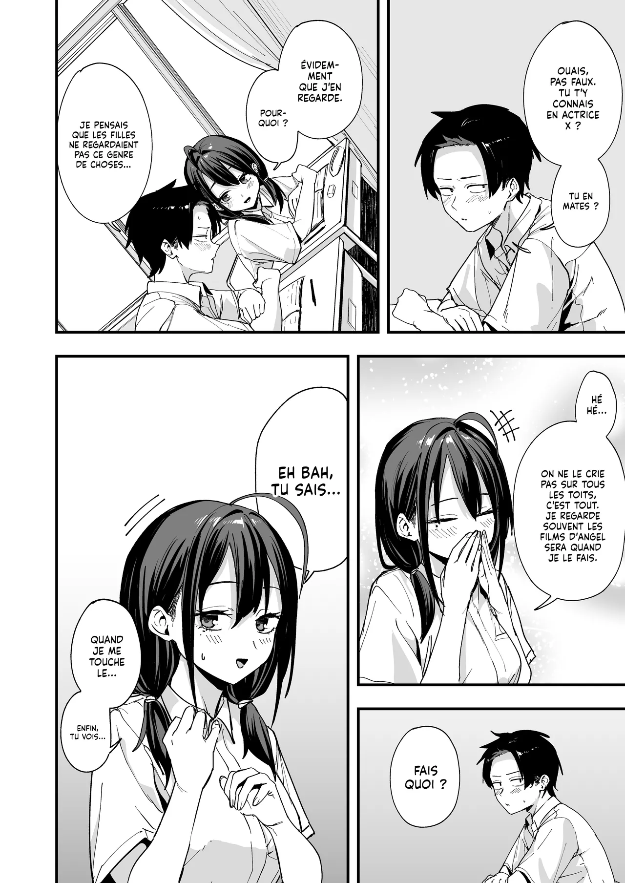 Tonari no Seki no Tomodachi to Issho ni Onanii Suru Hanashi | Notre nouvelle routine avec ma meilleure Amie : se Masturber l'un à côté de l'autre page 12 full