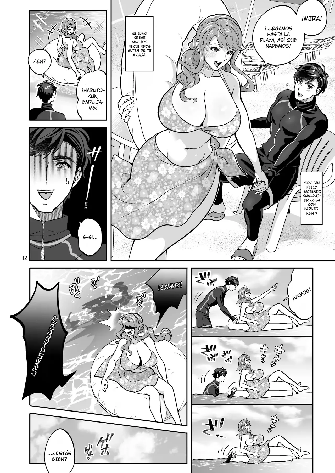 Futanari Kanojo to Umi de Ikou｜Voy a Tener Sexo en la Playa con Mi Novia Futanari page 12 full