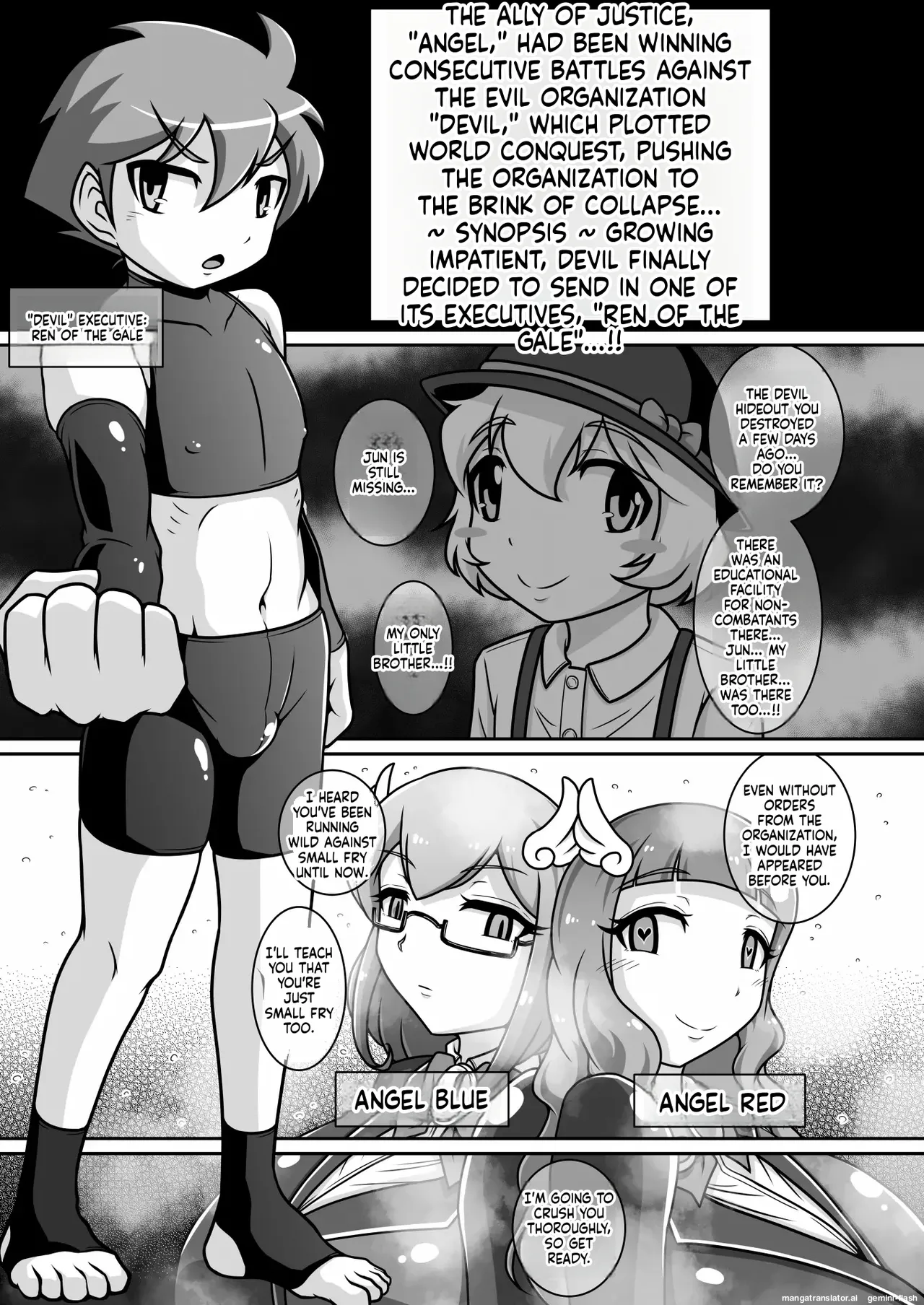 Dosukebe Futanari Hero ga Aku no Shota Kanbu o Kousei Saseru Hon page 2 full