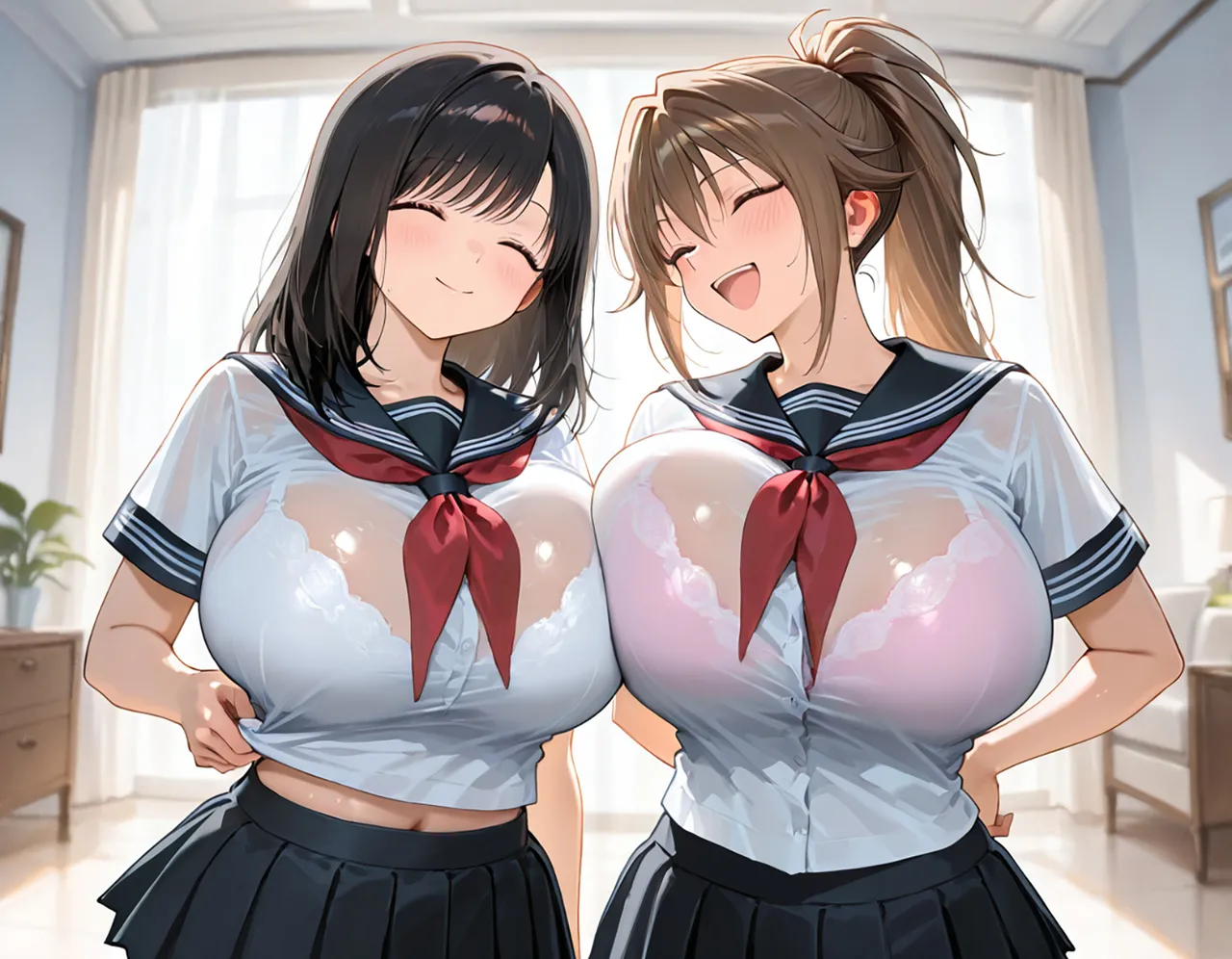 全肯定スケベ学園：綾&さつき編 / Aya & Satsuki page 11 full