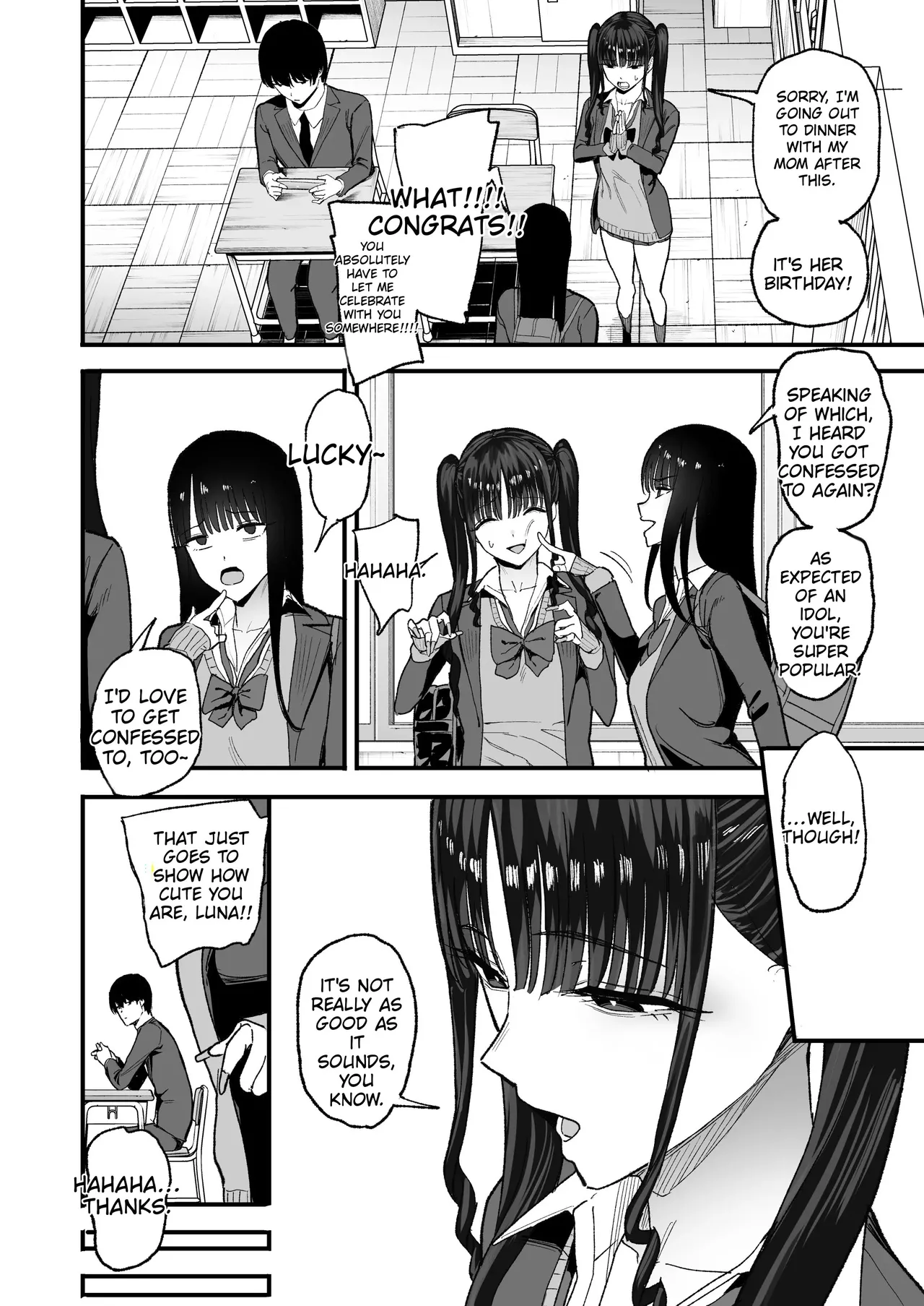 How I, a 2D-Obsessed Otaku, Fell for the Busty Idol Who Transferred to My School page 12 full