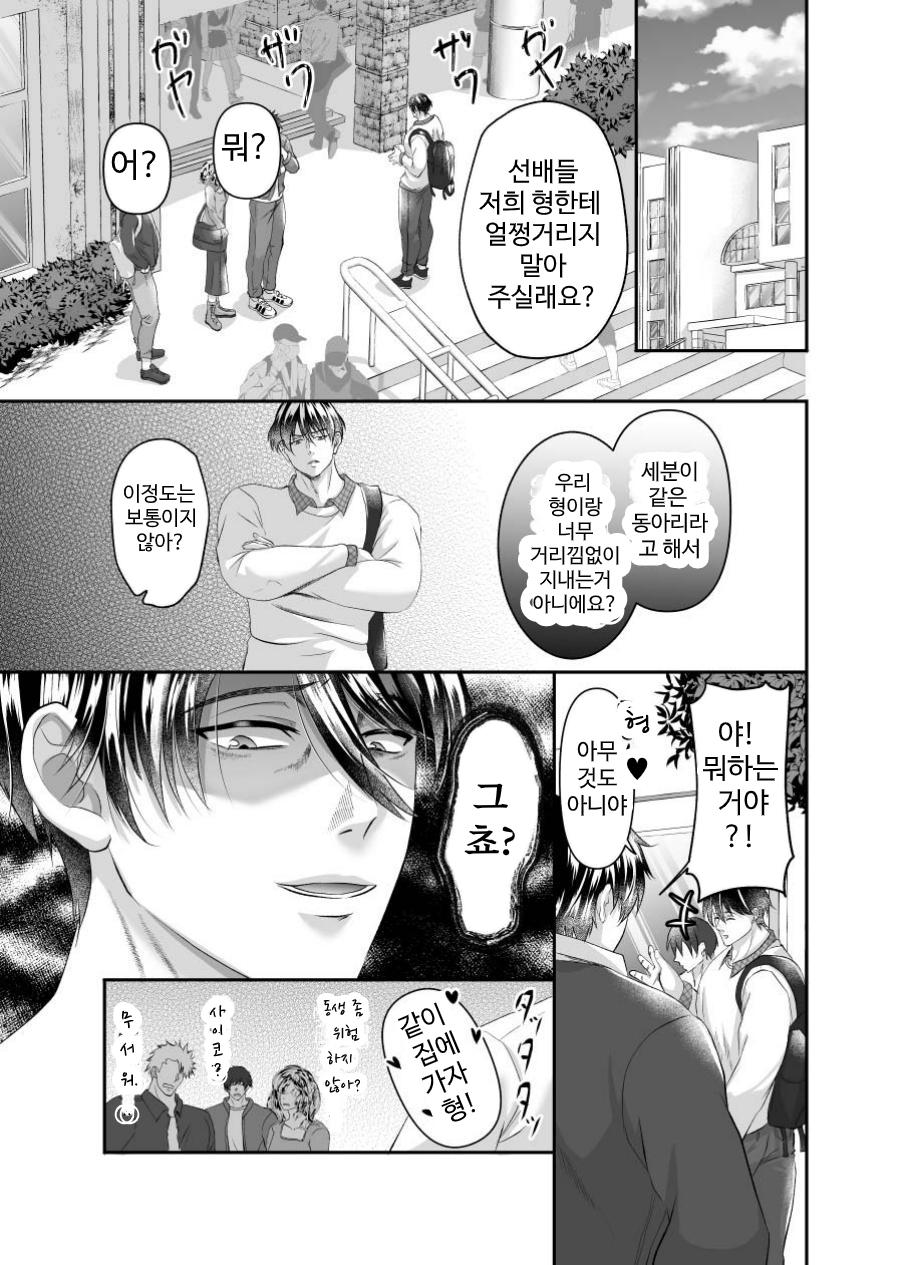 Yanhomo Otouto ga Ani o Choukyou de SEX Chuudoku ni Shichaimashita | 얀데레 호모 동생이 형을 조교해 SEX 중독으로 만들어버렸습니다 page 9 full