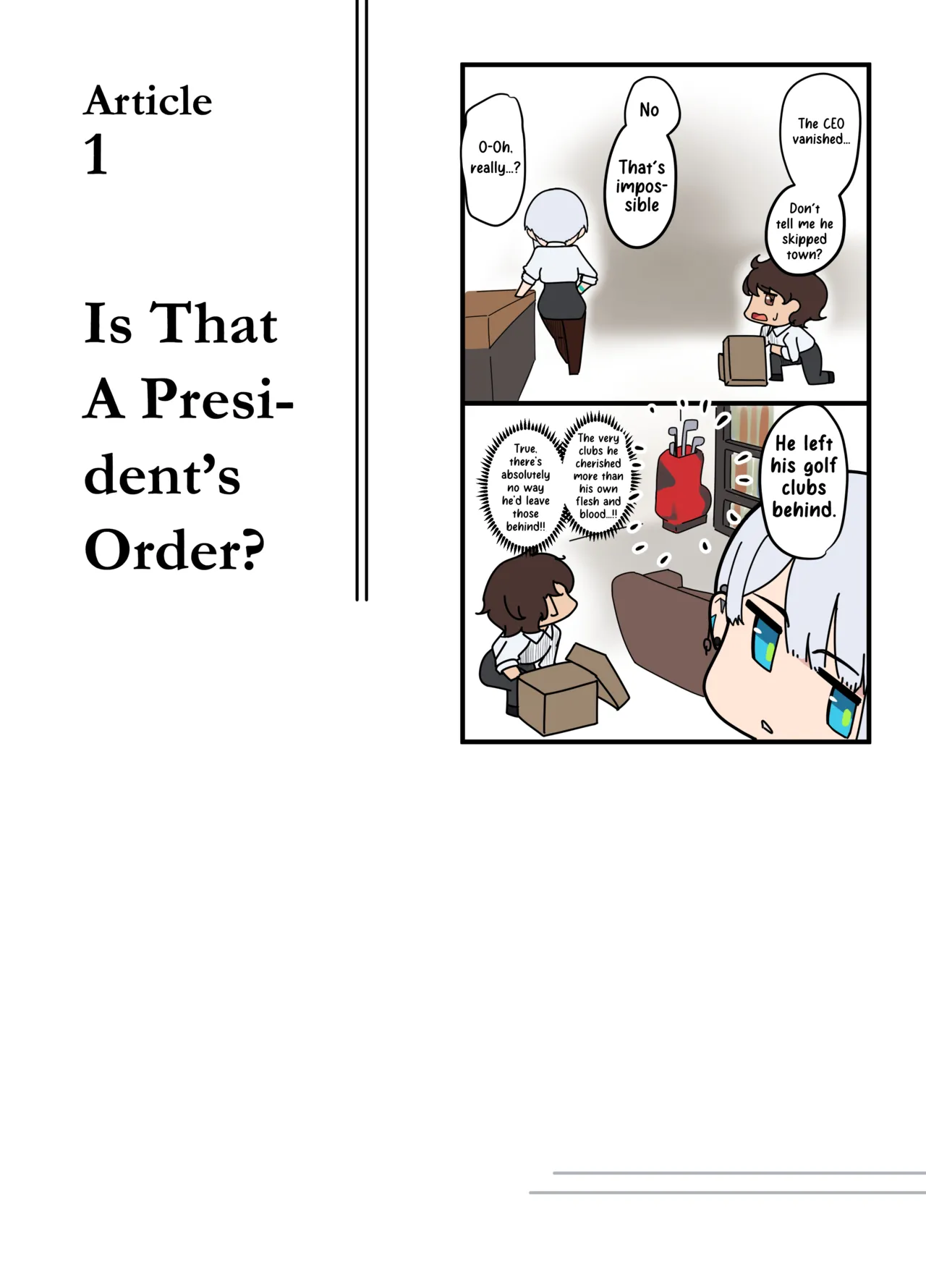 Sore wa Shachou Meirei Desu ka? | Is That A President's Order? page 8 full