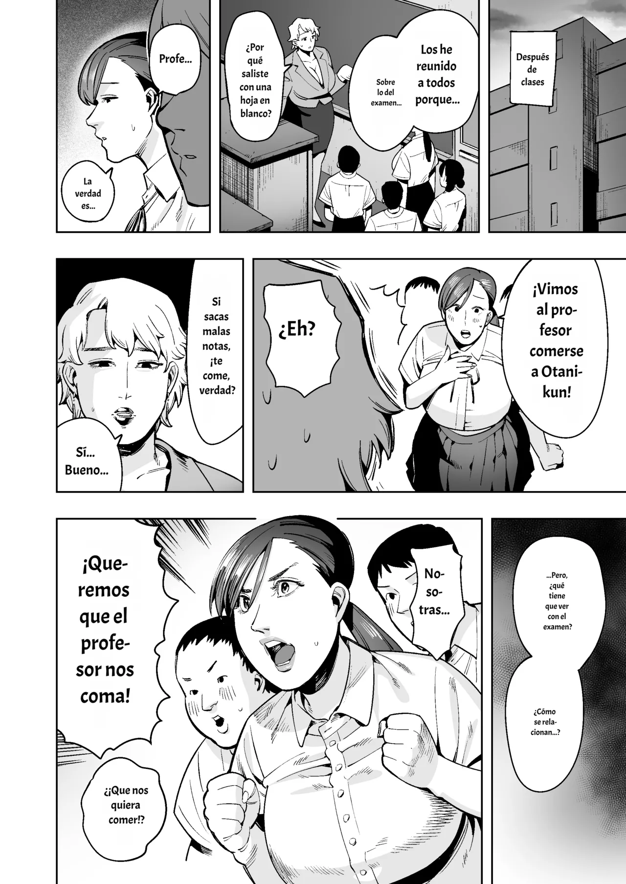 Vore Me!~ Bad students are shrunk and swallowed whole! A huge turd is your grave! spanish page 11 full