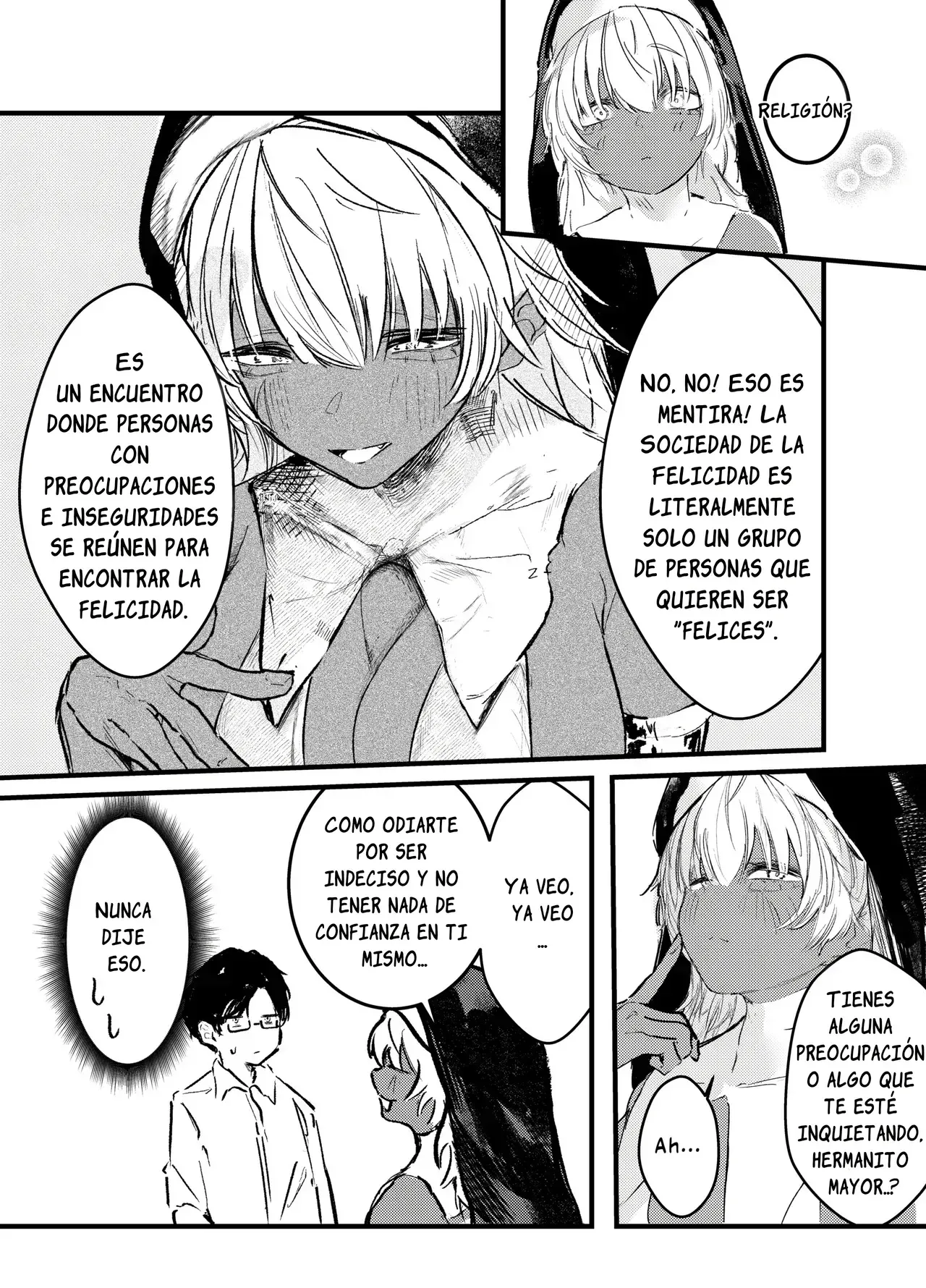 Kasshoku Gal Sister no Wakarase Shuukyou Kanyuu｜El “Reclutamiento” Religioso de la Monja Gal Bronceada page 7 full