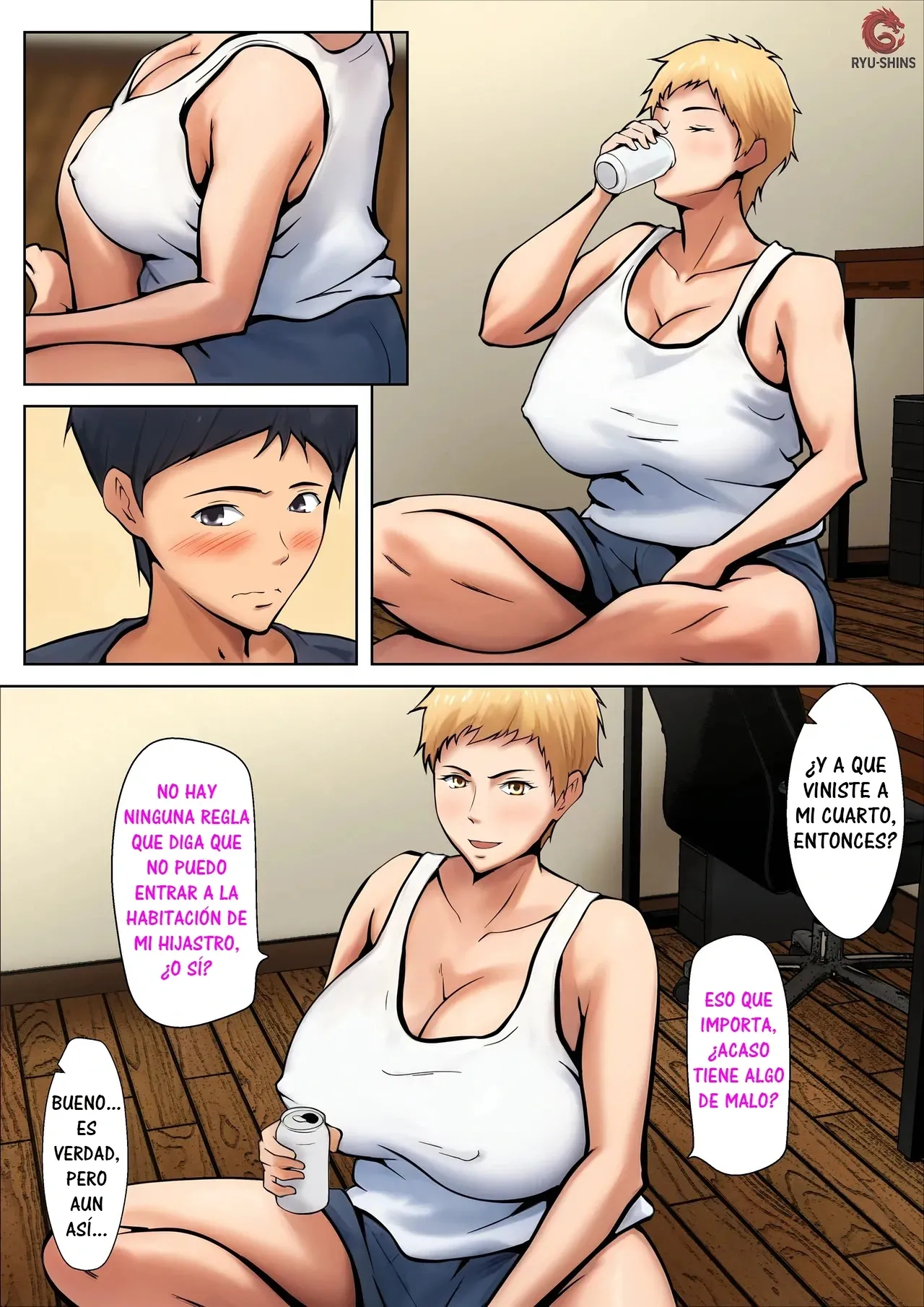 Giri no Oyako ga Doukyou Shitereba Kitto kou｜El Destino Inevitable de la Convivencia Entre una Madre y su Hijastro page 4 full