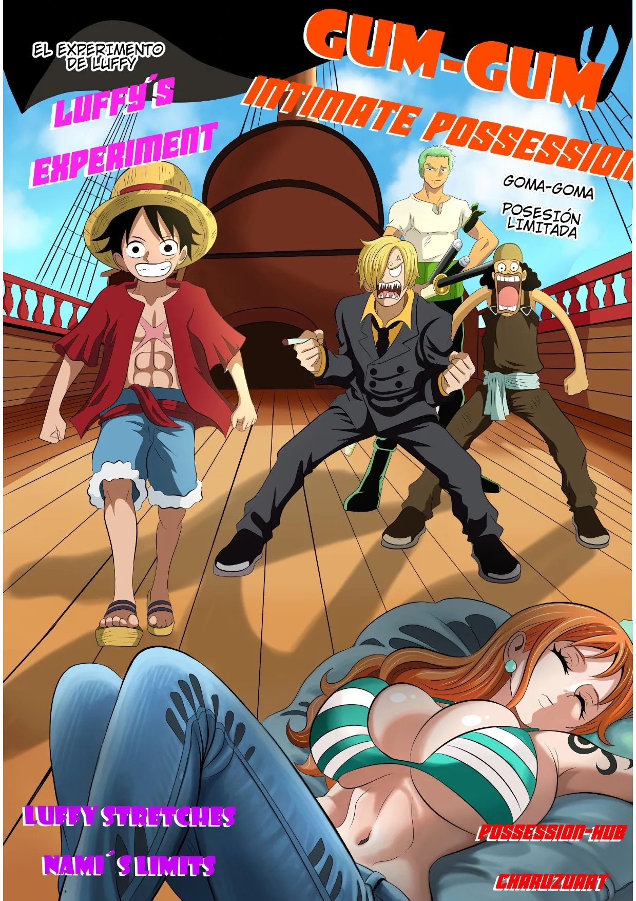 One Piece Luffy's Experiment page 1 full