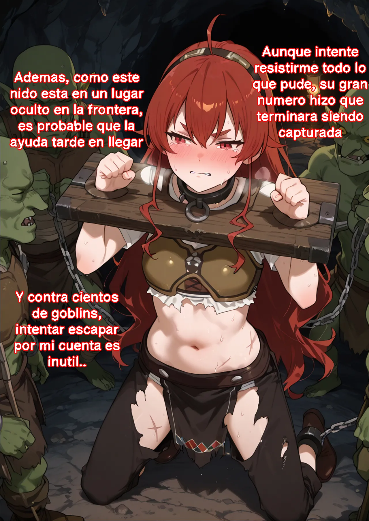 【Erosukebe】 Bad End: Una mujer subestima a un goblin, es capturada y se convierte en un criadero page 4 full