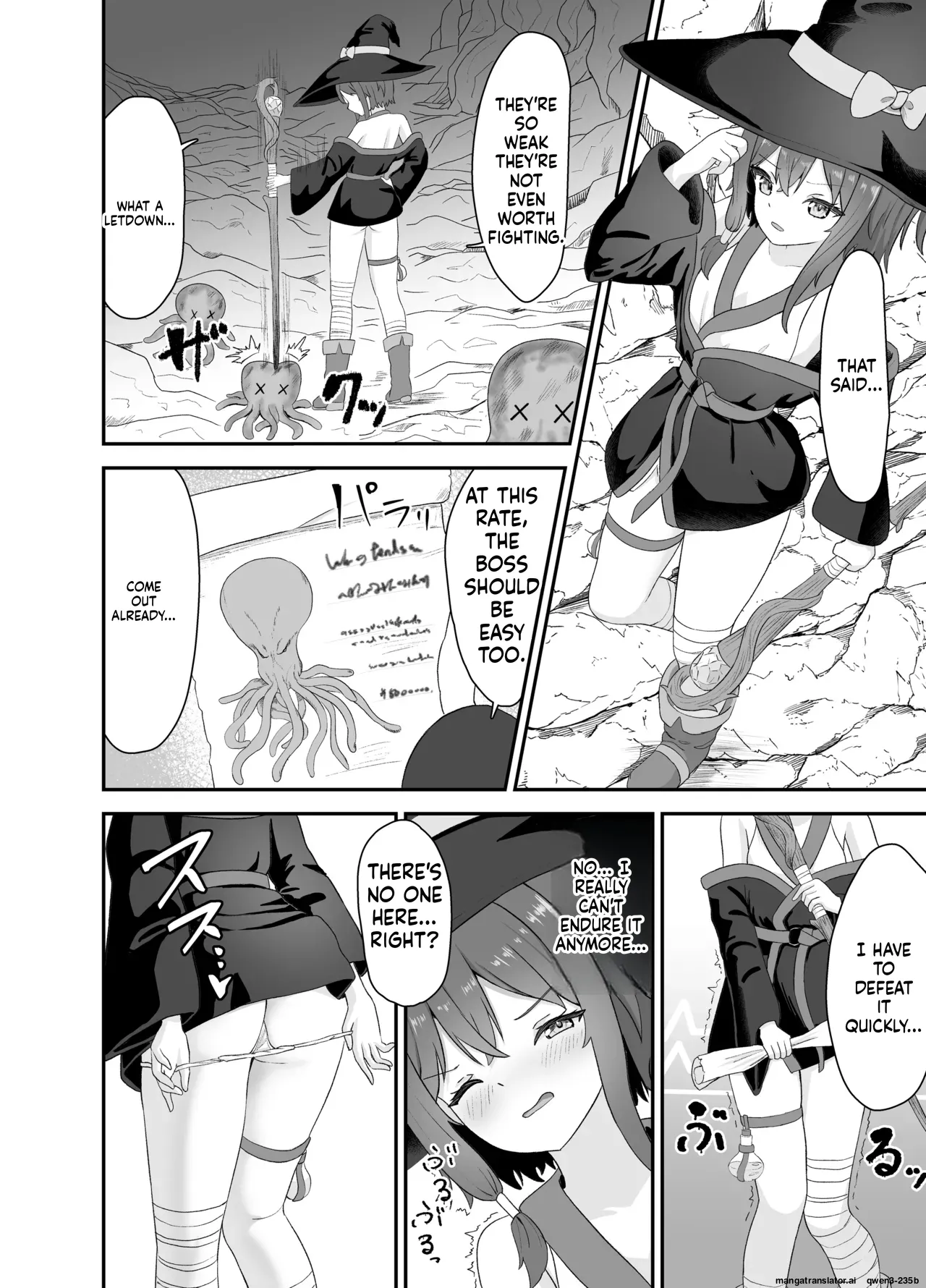 Tsuyoki na Madou Shoujo to Shokushu no Ori -Dungeon nite Shokushu ni Otsuru- page 7 full