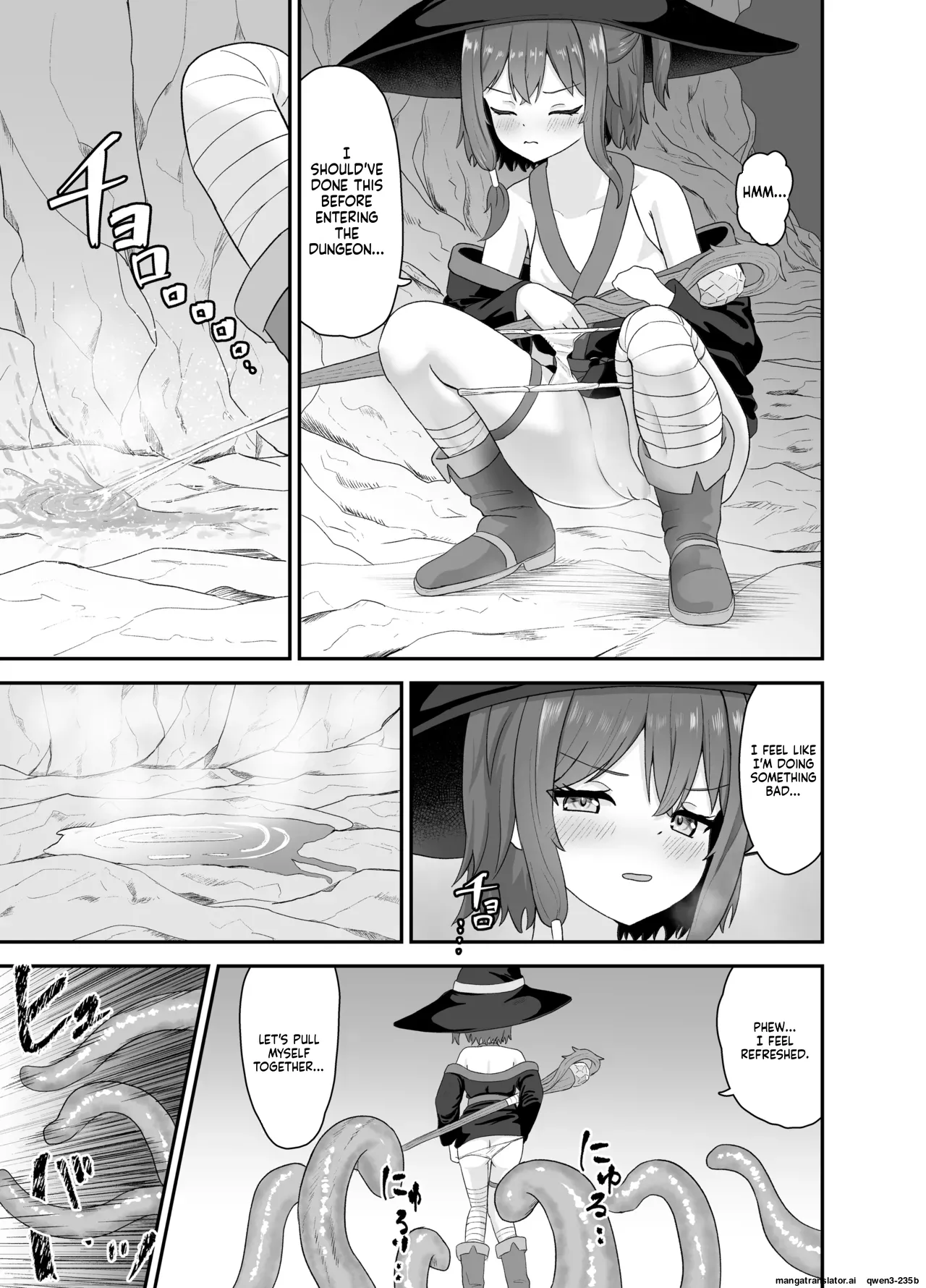 Tsuyoki na Madou Shoujo to Shokushu no Ori -Dungeon nite Shokushu ni Otsuru- page 8 full