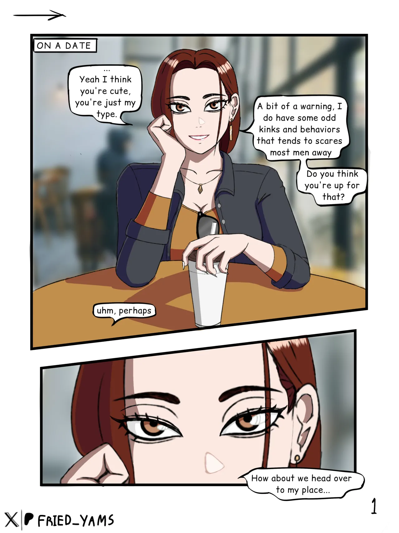 Met an interesting woman 1, 2, 3 & commissioned part. page 1 full