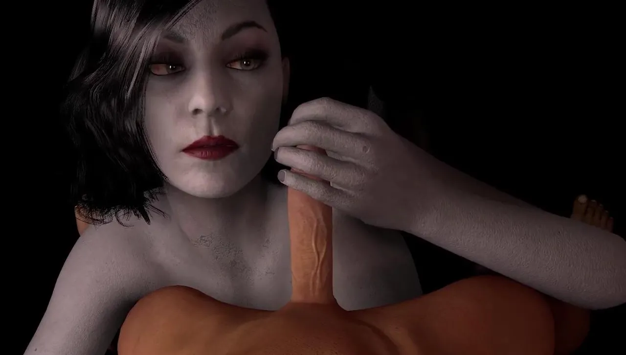 Alcina Dimitrescu gives a handjob in POV : Resident Evil Village 3D Porn Parody page 3 full