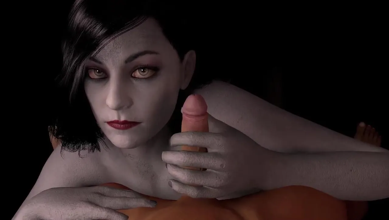 Alcina Dimitrescu gives a handjob in POV : Resident Evil Village 3D Porn Parody page 9 full