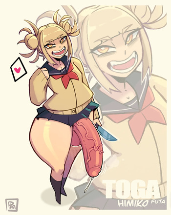 [PixZapix] Himiko Toga, Futa Menace (My Hero Academia) cover