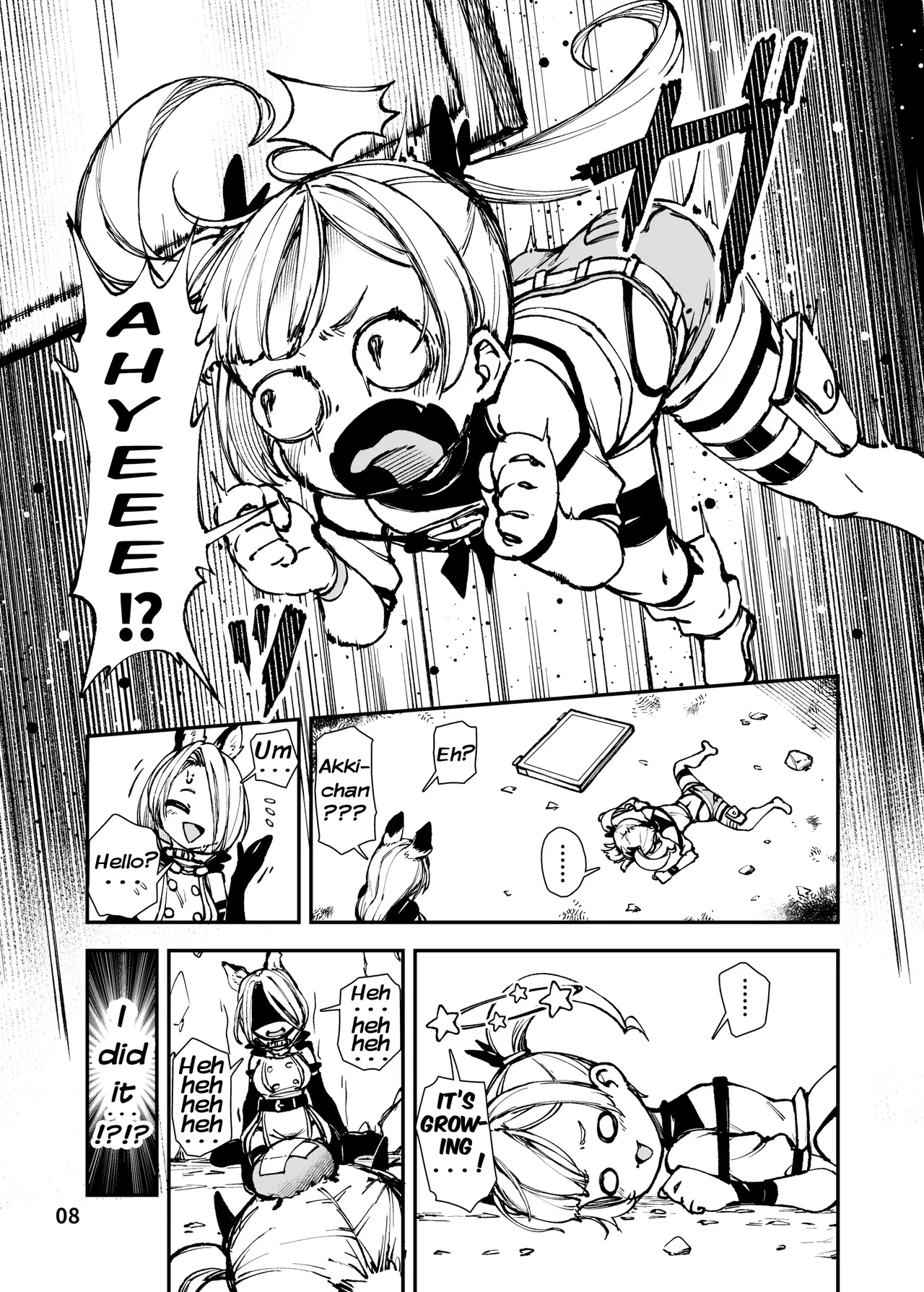 Saikyou Mesugaki-chan no Kusozako Muchimuchi Sentouinka Kaizou Koutei page 8 full