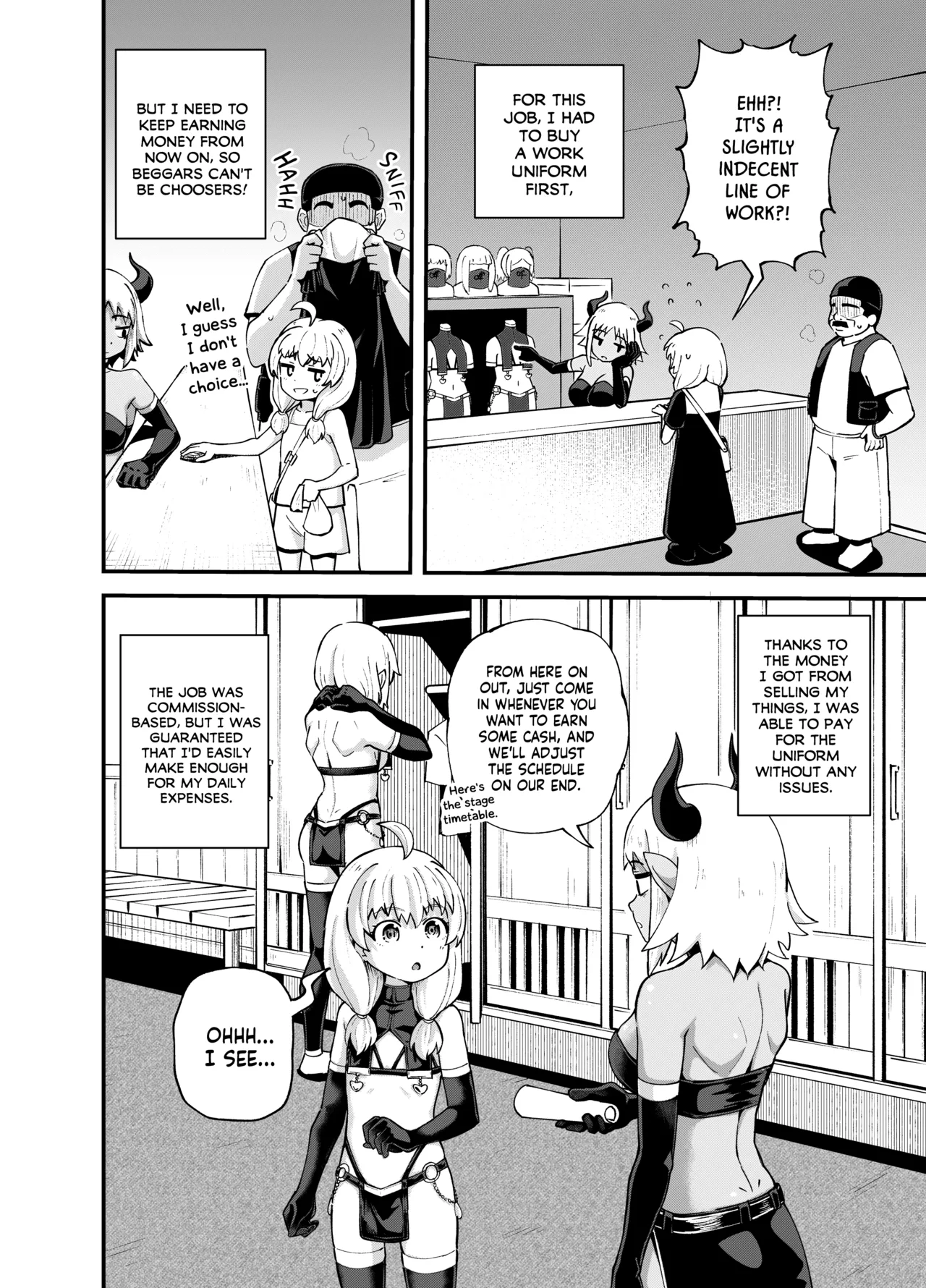Minarai Mahoutsukai Minuki-ya de Hataraku | Apprentice Mage Working at a Peep Show page 9 full