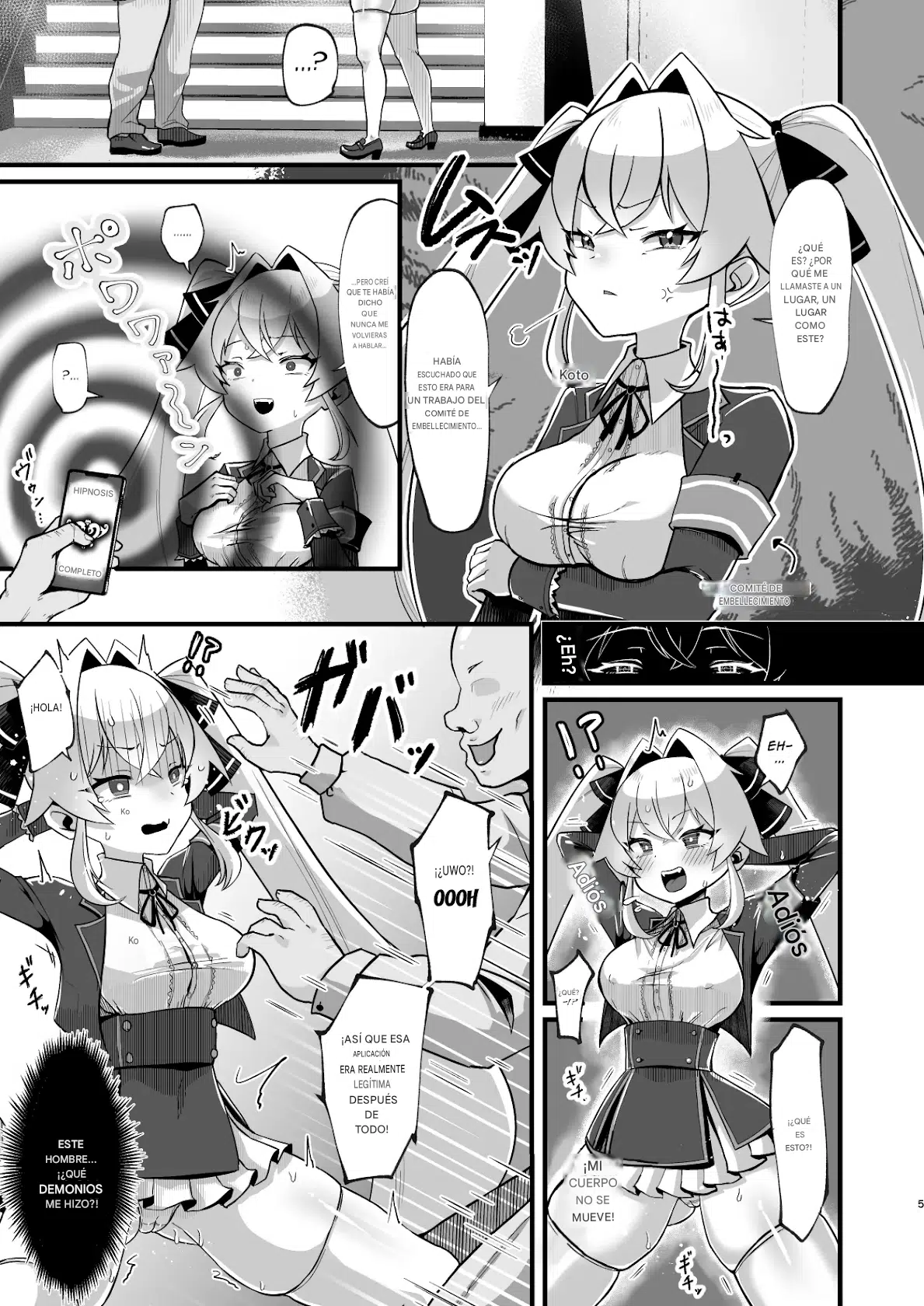 Bounyuu Saimin ~Namaiki Ojou-sama o Bakunyuu-ka shite Sakunyuu Hame~ Español page 4 full
