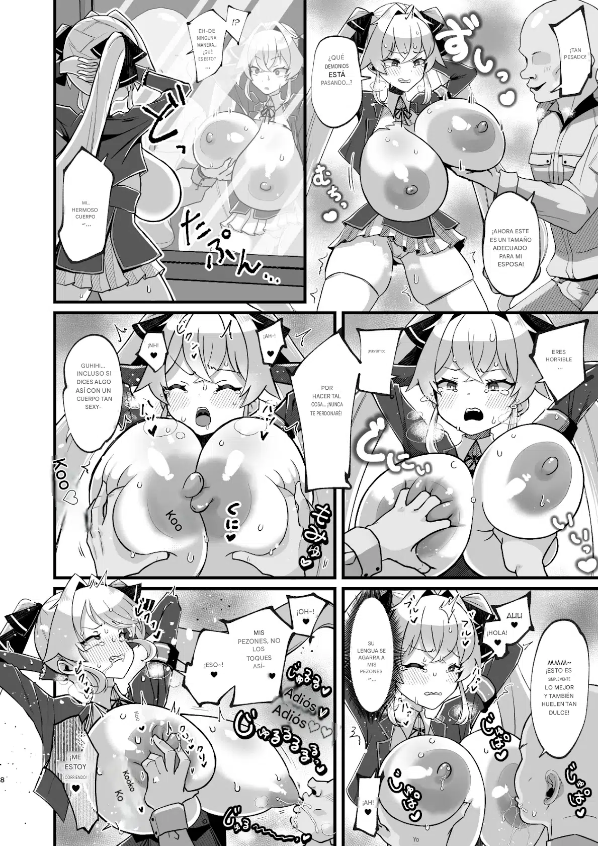 Bounyuu Saimin ~Namaiki Ojou-sama o Bakunyuu-ka shite Sakunyuu Hame~ Español page 7 full