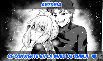[Ankoman] Artoria se convierte en la maid de Shinji ♥ (Fate_stay_night) [Sin Censura] cover