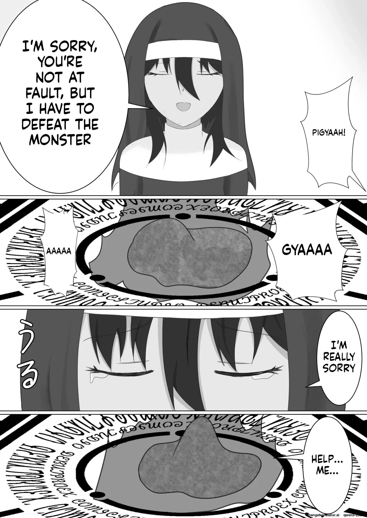 Kasshoku Sister ga Slime Shokushu ni Osowareru Hanashi page 8 full