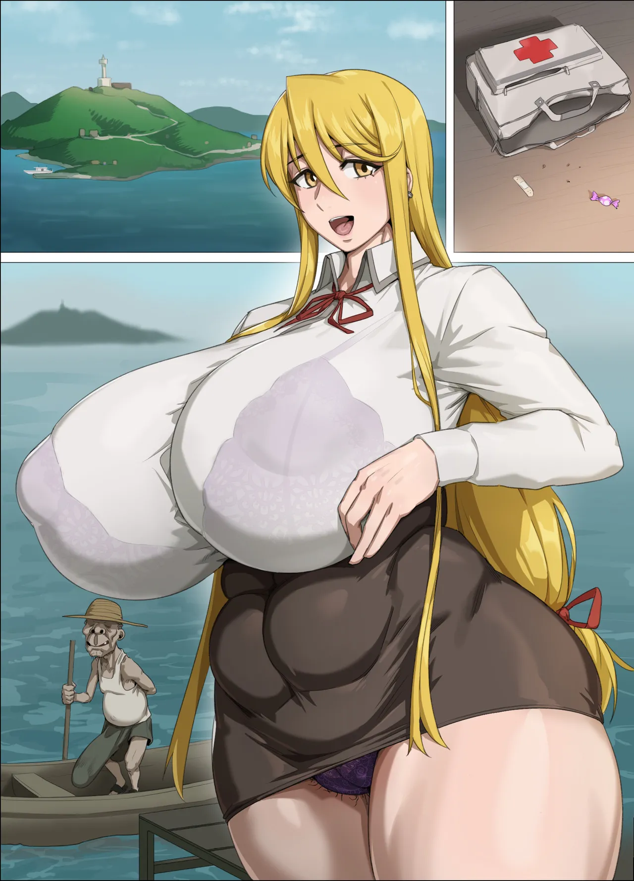 Shizuka Marikawa And The Old Man On The Remote Island page 3 full