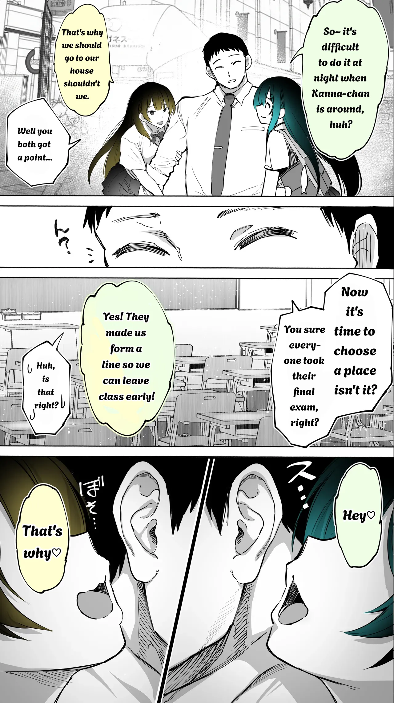 Jimoto no Hame Tomo. ''Kinjo no Niransei Futago C, U'' Mumou-ban｜My Hometown Fuck buddy. "Twin sisters C and U from the neighborhood" page 10 full