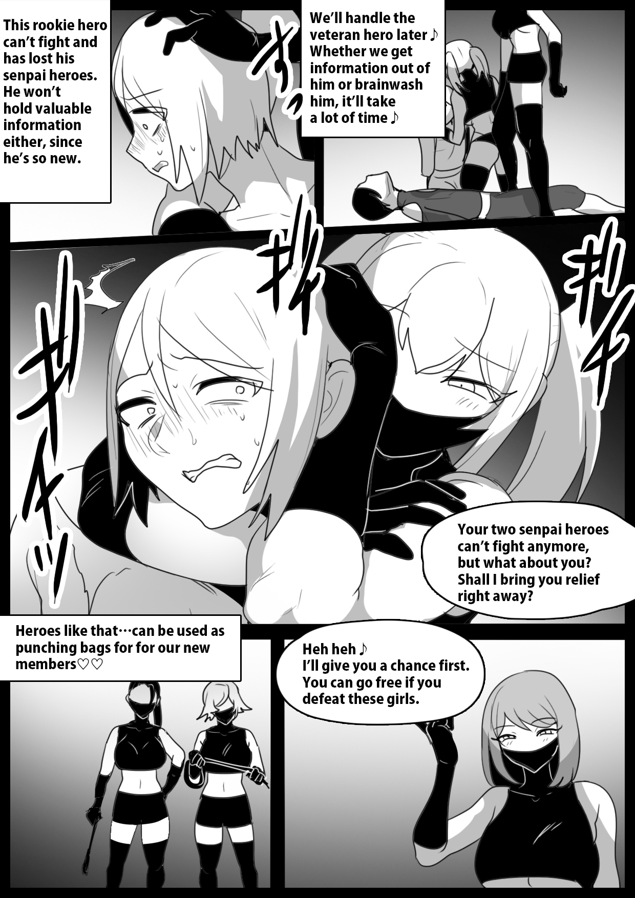 A Lesson on How to Break and Corrupt Captured Heroes by Female Fighters page 12 full
