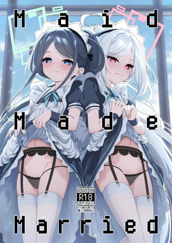 (Sensei, Nagoya demo Ganbatte Ikimashou! 5) [Tsukuten (Madoka Tsukumo)] Maid Made Married (Blue Archive) [English] cover
