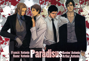 [MICROMACRO, tekkaG, gunblue (Yamada Sakurako, Haru, Kazu)] Paradisus (Hetalia Axis Powers) [English] (Incomplete) cover