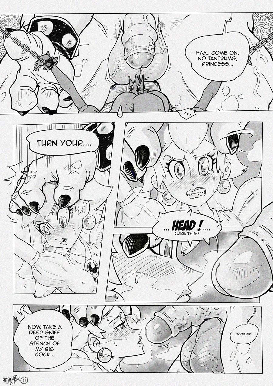 "PEACH FATE"  page01 - 11 by Futanarix page 11 full