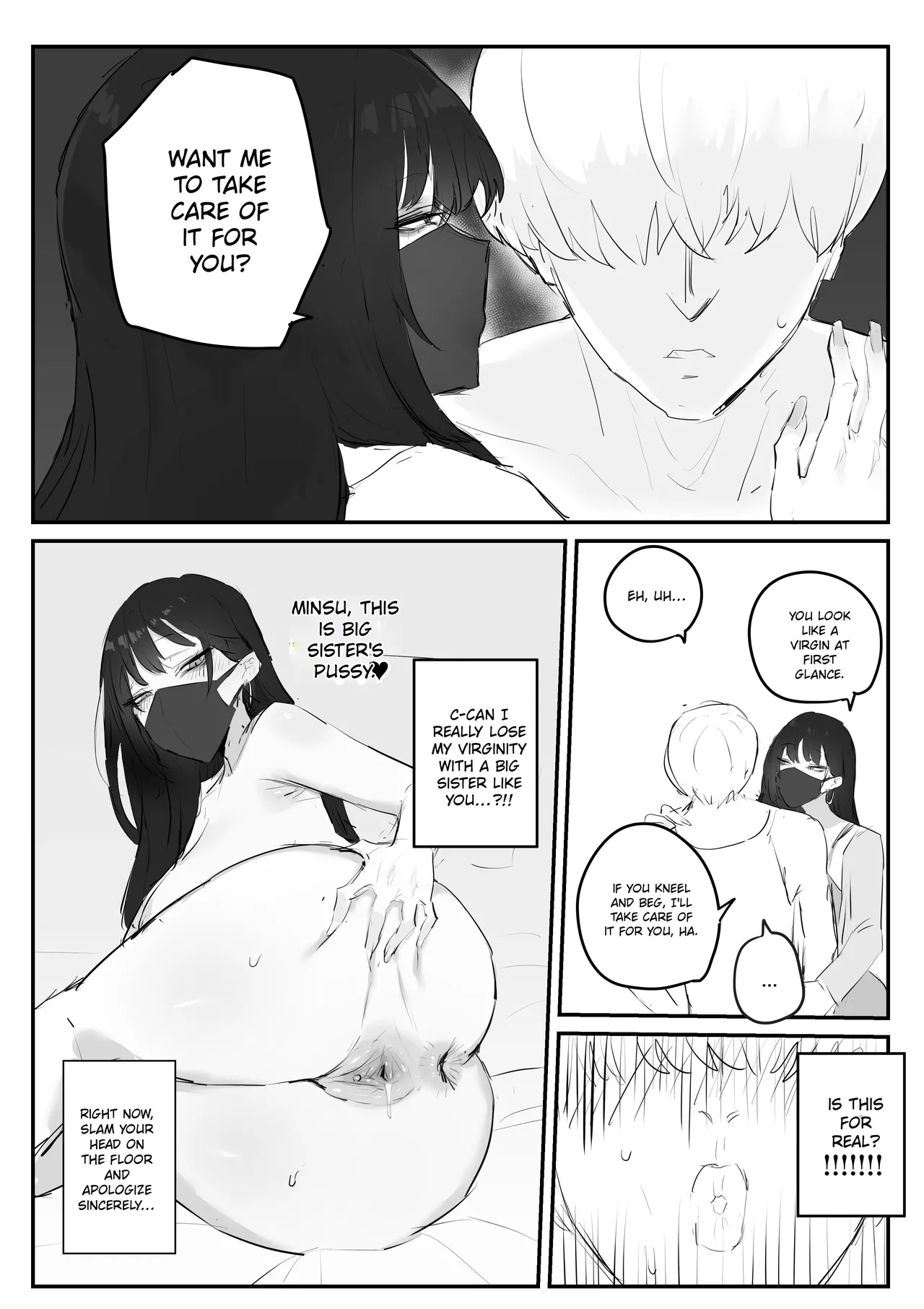 Comic about giving proper discipline to the downstairs neighbor lady... page 10 full