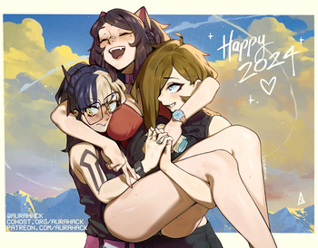 [Aurahack] Ascari Megane & Catherine Dorothée (ft. Levin, Vell, Aria & Mio) (OC) cover