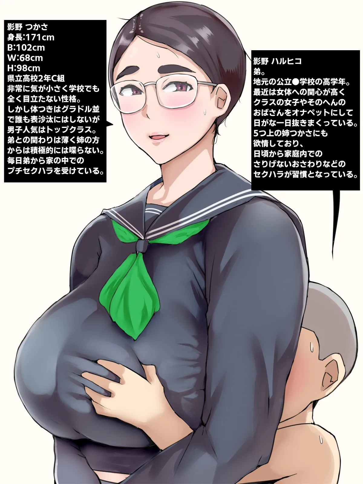 地味子のくせにむちむちな姉にムラムラしてセックスしちゃった話 page 2 full