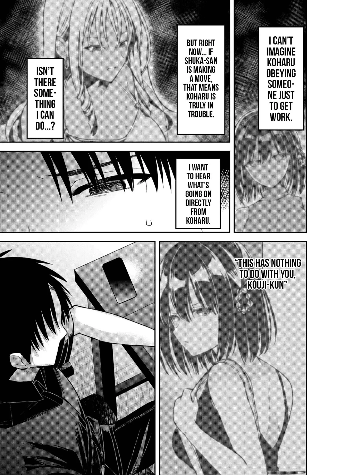 Kimi no Mae de Kimi Igai o Daku Ch. 33 | Having Sex with Someone Else in Front of You 33 page 4 full