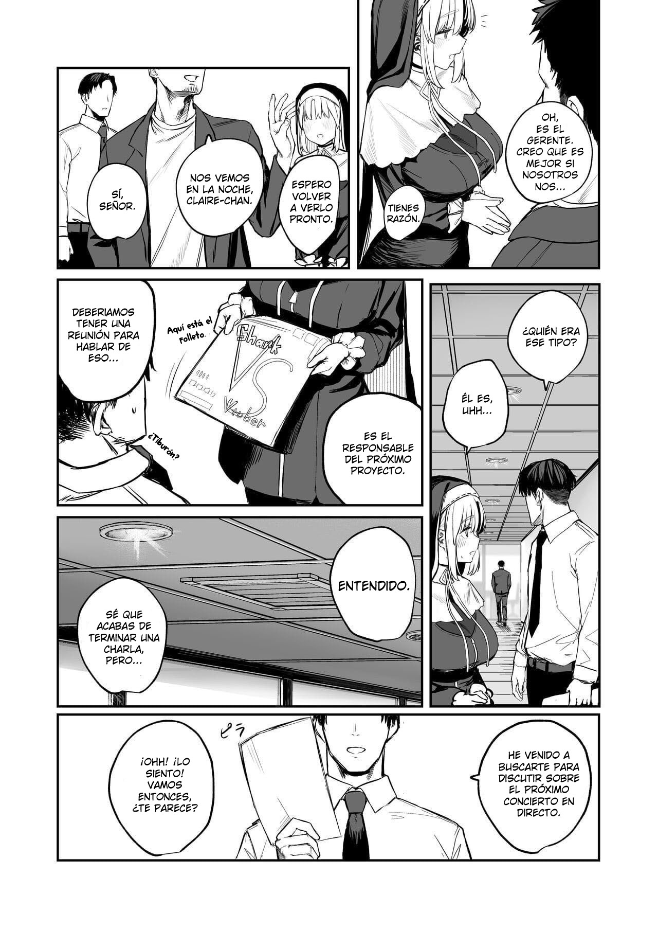 Nande Vtuber Soap ni Cleaire-san ga!？| ¿¡Qué Hace Claire-san en un Burdel Temático de VTubers!？ page 3 full