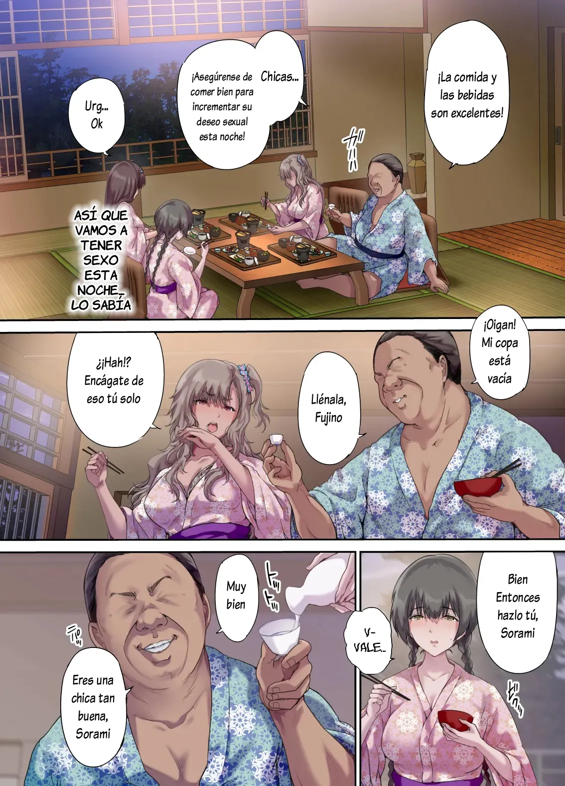 Papa no Shinshitsu wa Musume Tomodachi no Tamariba 3 ―Konyoku Onsen Hen― page 9 full
