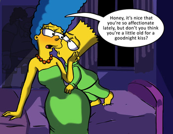 [Disgruntled Elemental] The Simpsons - Marge/Bart Comic cover