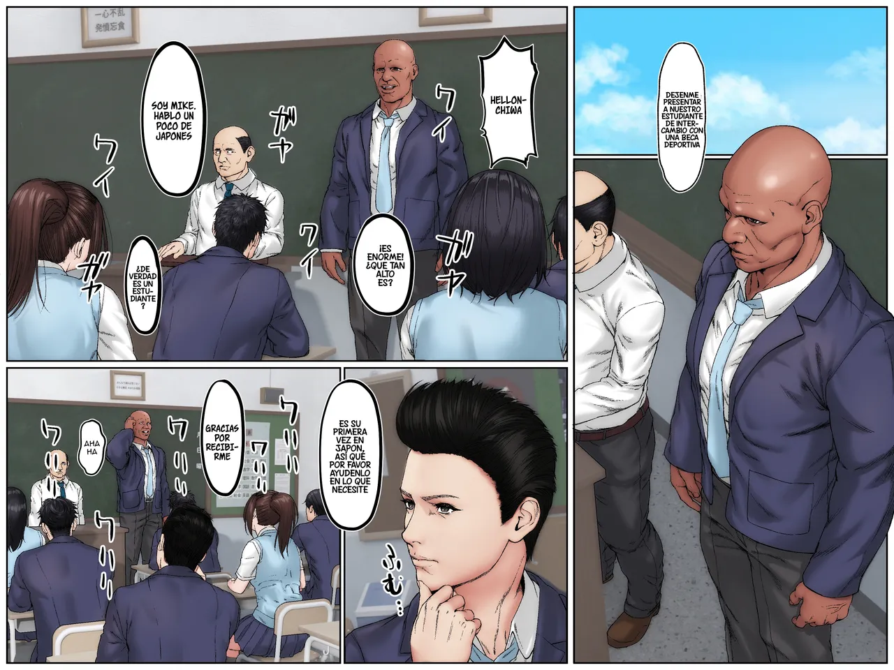 Gaikokujin Ryuugakusei ni Netorareru Kanojo｜Ella Es Robada Por Un Estudiante Extranjero De Intercambio page 4 full