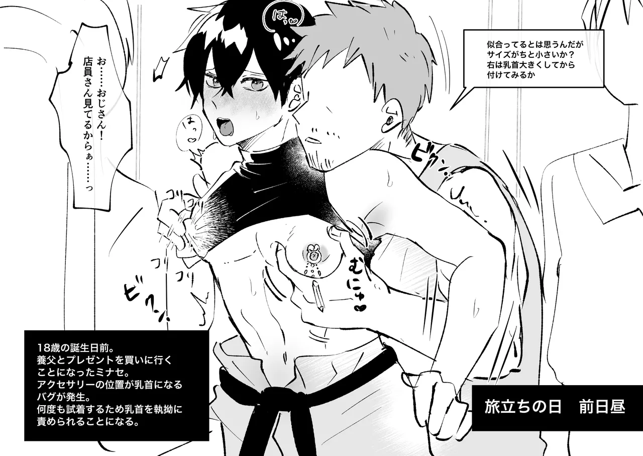 ゲーム世界に転生したらバグったモブにえっちなコトされるメス男子 page 4 full