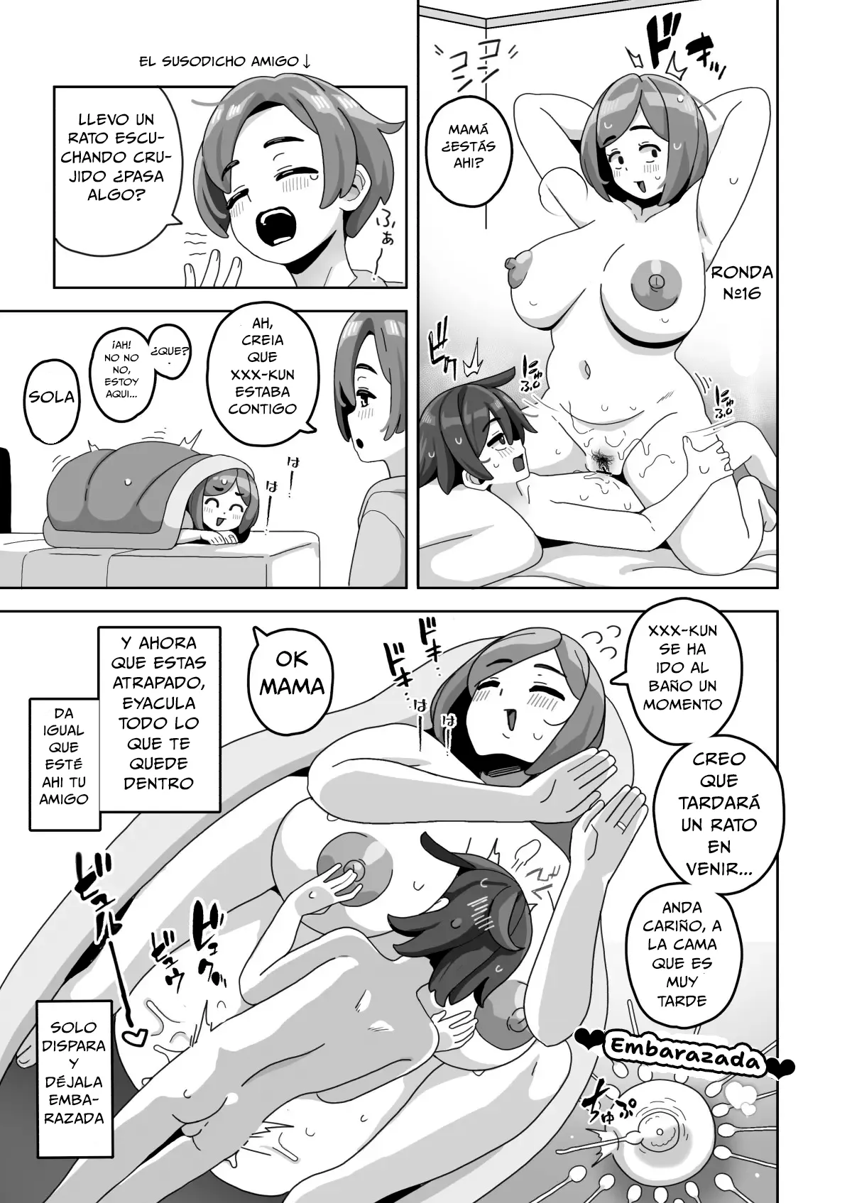 Okaa-san Sedai no Toshiue Mama-san to Nama H Shite Haramasechau Hon 3 page 12 full