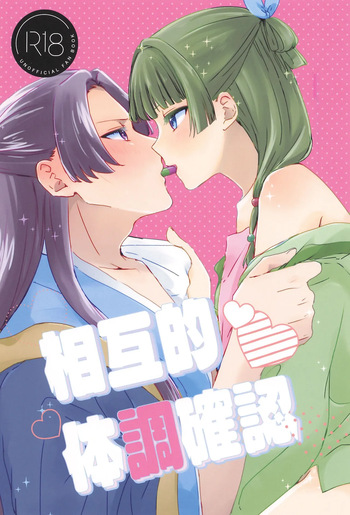 (SPARK20) [Hoshizukiyo (Chika)] Sougoteki Taichou Kakunin (Kusuriya no Hitorigoto) cover