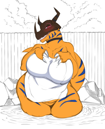 [SaltyXodium] Greymon (Digimon) (Colorized by GonzaloCosta) cover